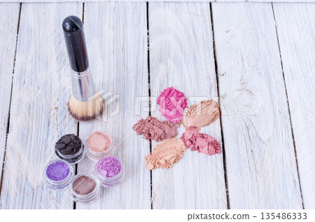 Makeup artist tools. Components for make-up artist. 135486333