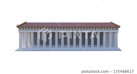 Parthenon, ancient greek temple, visualization, 3D illustration Parthenon, ancient greek temple, visualization, 3D illustration 135486617