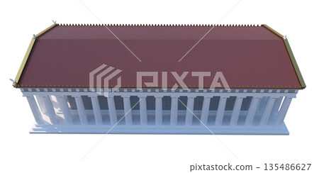 Parthenon, ancient greek temple, visualization, 3D illustration Parthenon, ancient greek temple, visualization, 3D illustration 135486627