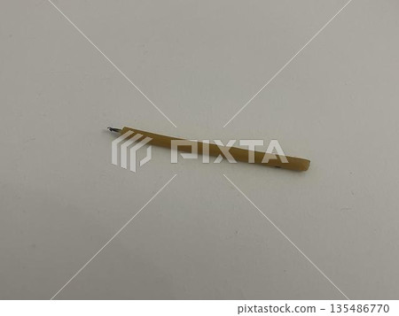 candle isolated on the floor in church. top view candle isolated on the floor in church. top view 135486770