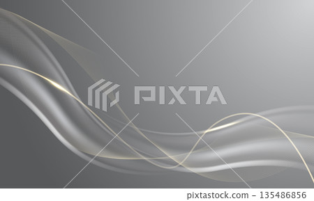 Abstract gold glossy wave overlap luxury on grey design modern background vector Abstract gold glossy wave overlap luxury on grey design modern background vector 135486856