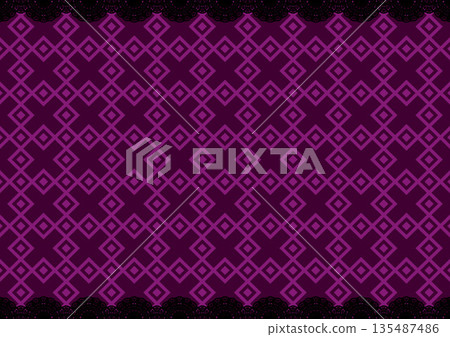 Lace top and bottom x geometric pattern②(purple) Lace top and bottom x geometric pattern②(purple) 135487486