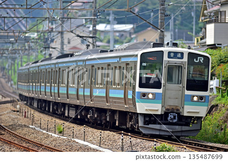 Chuo Main Line Uenohara JR East 211 series N605 formation (Nagano) Chuo Main Line Uenohara JR East 211 series N605 formation (Nagano) 135487699