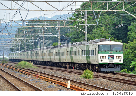 東海道本線、二宮甲津、JR東日本、185系列、A8編組(大宮)、大通子 東海道本線、二宮甲津、JR東日本、185系列、A8編組(大宮)、大通子 135488010