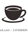 Coffee Cup Logo Isolated on White. Vector Illustration 135488894