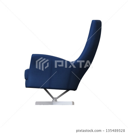 armchair isolate on a transparent background, comfortable furniture for home interior, 3D illustration, cg render armchair isolate on a transparent background, comfortable furniture for home interior, 3D illustration, cg render 135489328