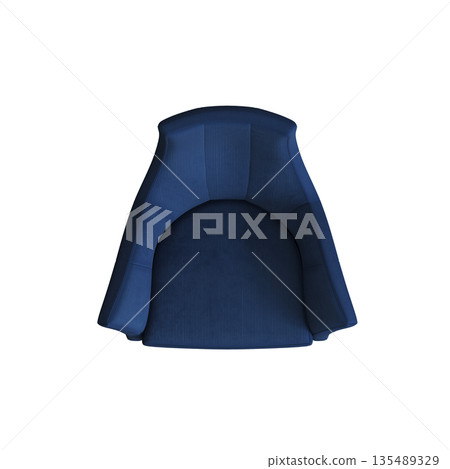 armchair isolate on a transparent background, comfortable furniture for home interior, 3D illustration, cg render armchair isolate on a transparent background, comfortable furniture for home interior, 3D illustration, cg render 135489329