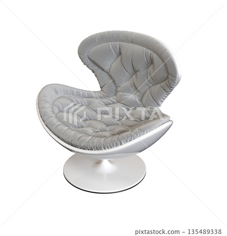 armchair isolate on a transparent background, comfortable furniture for home interior, 3D illustration, cg render armchair isolate on a transparent background, comfortable furniture for home interior, 3D illustration, cg render 135489338