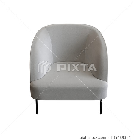 armchair isolate on a transparent background, comfortable furniture for home interior, 3D illustration, cg render armchair isolate on a transparent background, comfortable furniture for home interior, 3D illustration, cg render 135489365