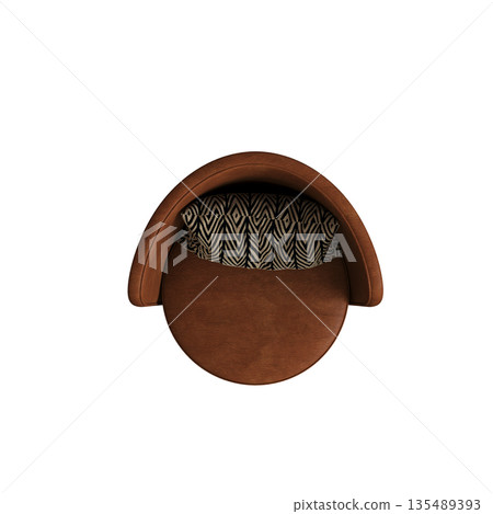 armchair isolate on a transparent background, comfortable furniture for home interior, 3D illustration, cg render armchair isolate on a transparent background, comfortable furniture for home interior, 3D illustration, cg render 135489393