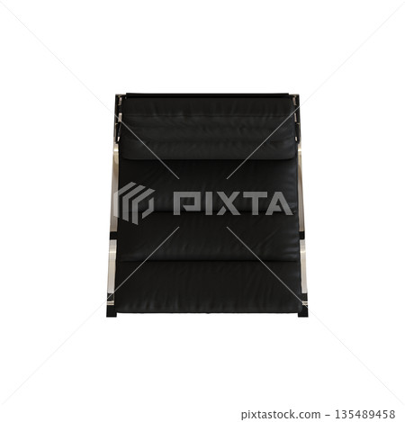 armchair isolate on a transparent background, comfortable furniture for home interior, 3D illustration, cg render 135489458