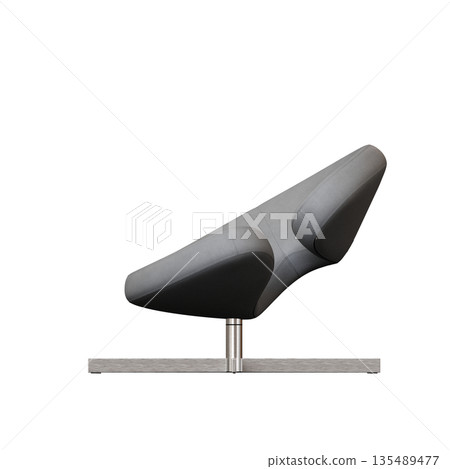 armchair isolate on a transparent background, comfortable furniture for home interior, 3D illustration, cg render armchair isolate on a transparent background, comfortable furniture for home interior, 3D illustration, cg render 135489477