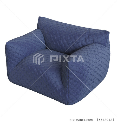 armchair isolate on a transparent background, comfortable furniture for home interior, 3D illustration, cg render armchair isolate on a transparent background, comfortable furniture for home interior, 3D illustration, cg render 135489481