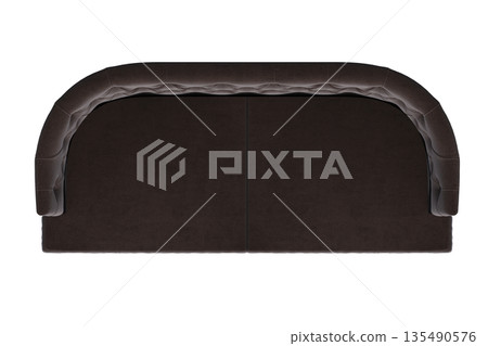 sofa isolate on a transparent background, interior furniture, 3D illustration, cg render sofa isolate on a transparent background, interior furniture, 3D illustration, cg render 135490576