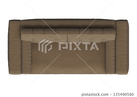 sofa isolate on a transparent background, interior furniture, 3D illustration, cg render sofa isolate on a transparent background, interior furniture, 3D illustration, cg render 135490580