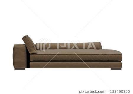 sofa isolate on a transparent background, interior furniture, 3D illustration, cg render sofa isolate on a transparent background, interior furniture, 3D illustration, cg render 135490590