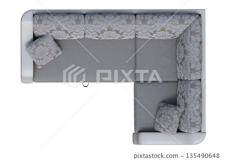 sofa isolate on a transparent background, interior furniture, 3D illustration, cg render sofa isolate on a transparent background, interior furniture, 3D illustration, cg render 135490648