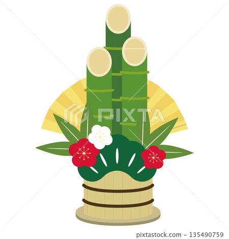 角鬆的插圖素材 135490759