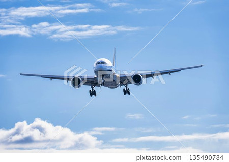 冬季大阪機場(伊丹機場)降落飛機,大阪府豐中市 冬季大阪機場(伊丹機場)降落飛機,大阪府豐中市 135490784