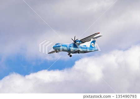 Winter Osaka Airport (Itami Airport) Landing plane Toyonaka City, Osaka Prefecture 135490793
