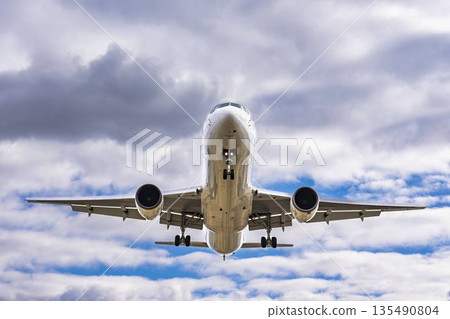 Winter Osaka Airport (Itami Airport) Landing plane Toyonaka City, Osaka Prefecture 135490804