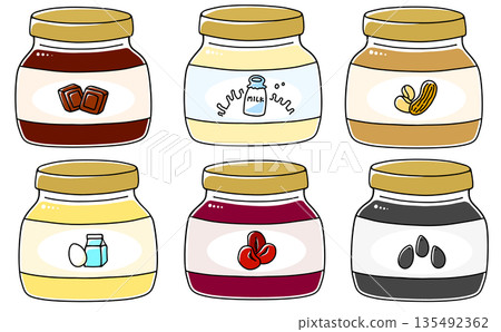 簡易瓶裝果醬套裝 2 - 純色 135492362