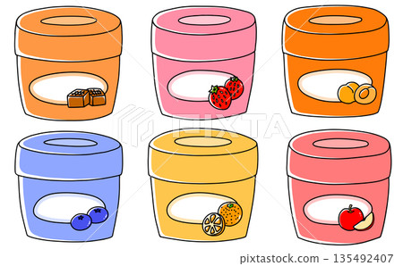 Simple and easy jam set in a cup 1 - solid color 135492407