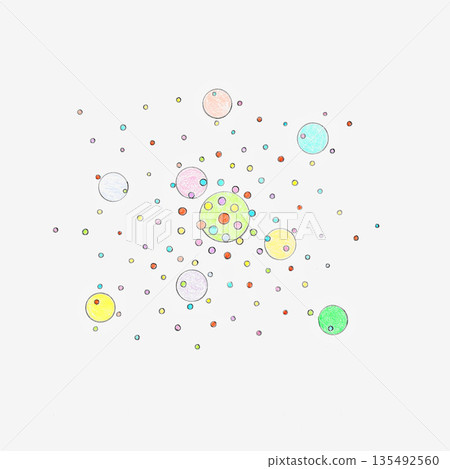 色鉛筆畫 色鉛筆畫 135492560