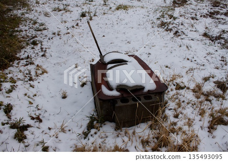 Mysterious concrete block structure Mysterious concrete block structure 135493095