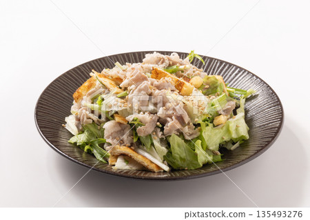 Pork shabu-shabu salad Pork shabu-shabu salad 135493276