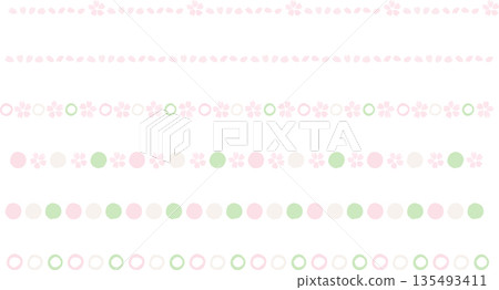 Hanami dango line material set Hanami dango line material set 135493411