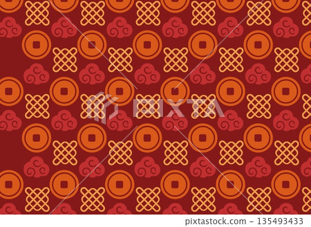 seamless pattern with circles 135493433