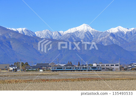 Ozo line in winter Azumino 135493533