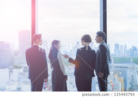 Business people conversation chat 135493793