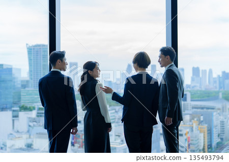 Business people conversation chat Business people conversation chat 135493794