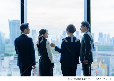 Business people conversation chat Business people conversation chat 135493795