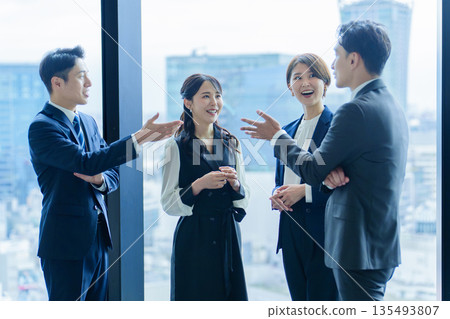 Business people conversation chat 135493807