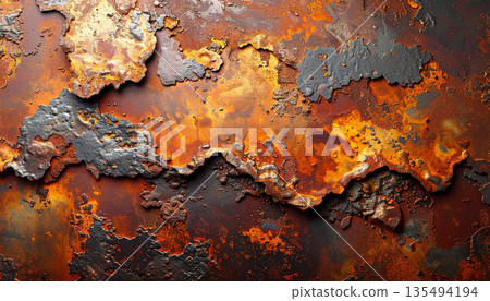 Peeling Rusted Steel Texture Peeling Rusted Steel Texture 135494194