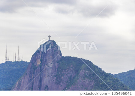 Christ the Redeemer on Corcovado mountain Rio de Janeiro Brazil. 135496041