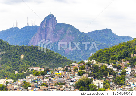 Christ the Redeemer on Corcovado mountain Rio de Janeiro Brazil. Christ the Redeemer on Corcovado mountain Rio de Janeiro Brazil. 135496048