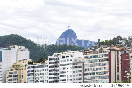 Christ the Redeemer on Corcovado mountain Rio de Janeiro Brazil. Christ the Redeemer on Corcovado mountain Rio de Janeiro Brazil. 135496059