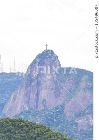 Christ the Redeemer on Corcovado mountain Rio de Janeiro Brazil. Christ the Redeemer on Corcovado mountain Rio de Janeiro Brazil. 135496087