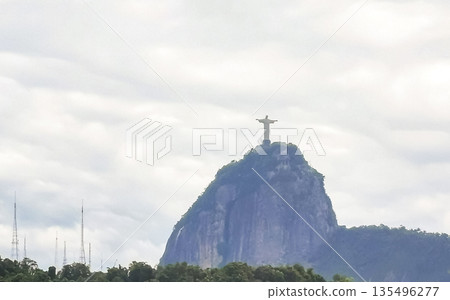 Christ the Redeemer on Corcovado mountain Rio de Janeiro Brazil. 135496277