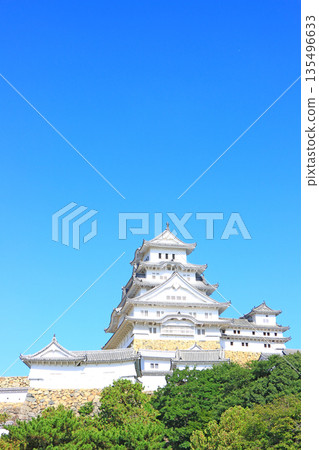 Scenery of National Treasure Himeji Castle, Himeji City, Hyogo Prefecture 135496633