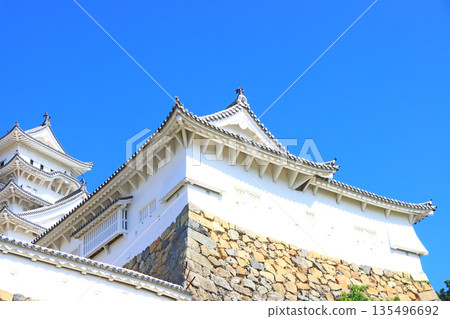 Scenery of National Treasure Himeji Castle, Himeji City, Hyogo Prefecture Scenery of National Treasure Himeji Castle, Himeji City, Hyogo Prefecture 135496692