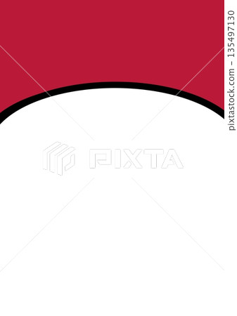 Stylish simple circle (red) that can be used for postcards, flyers, etc. Stylish simple circle (red) that can be used for postcards, flyers, etc. 135497130
