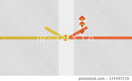 時尚的日式現代和紙，搭配金銀水引、“結引”，適用於慶祝活動和慶典場合。 135497239