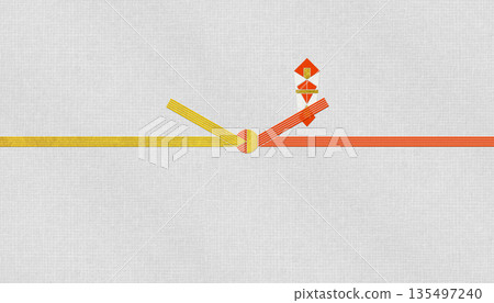 時尚的日式現代和紙，搭配金銀水引、“結引”，適用於慶祝活動和慶典場合。 135497240