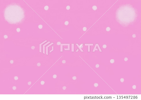 Stock Illustration: Pink background and white polka dots (snow) Stock Illustration: Pink background and white polka dots (snow) 135497286