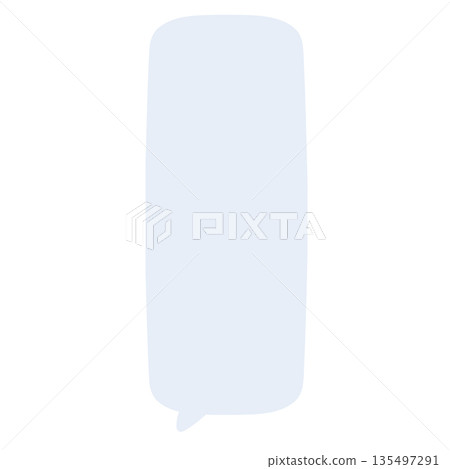 Simple hand-drawn speech bubble illustration in dull blue that can be used for titles and descriptions Simple hand-drawn speech bubble illustration in dull blue that can be used for titles and descriptions 135497291